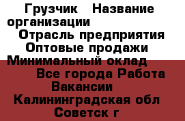 Грузчик › Название организации ­ Fusion Service › Отрасль предприятия ­ Оптовые продажи › Минимальный оклад ­ 20 000 - Все города Работа » Вакансии   . Калининградская обл.,Советск г.